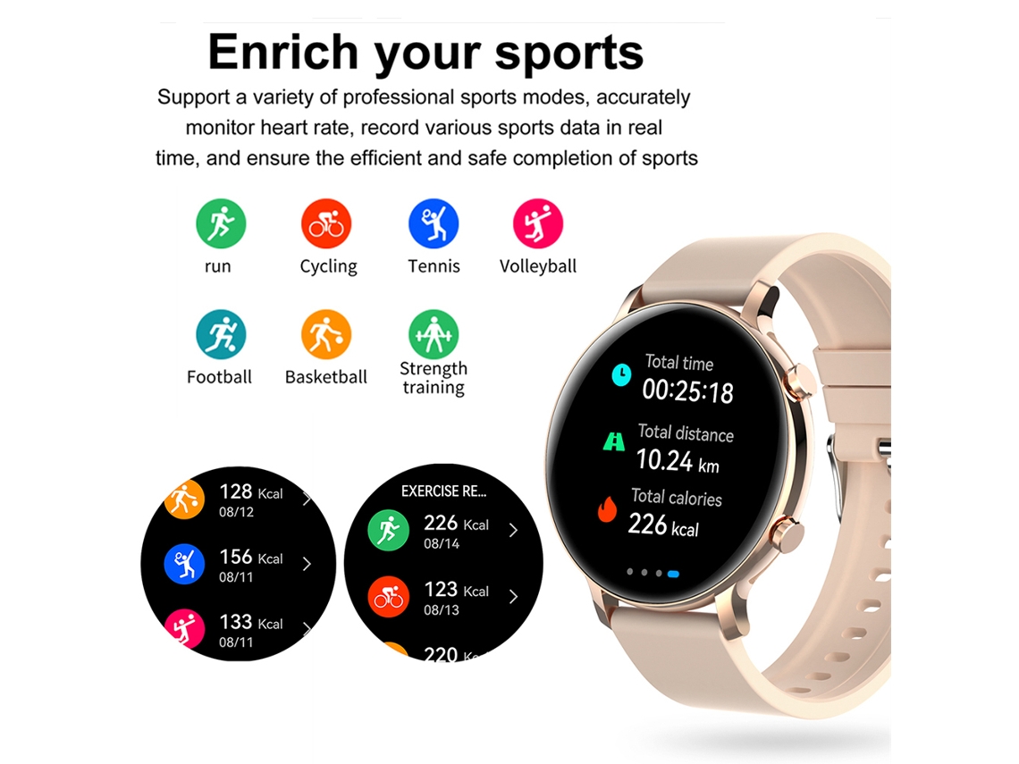 Reloj Inteligente Deportivo Resistente Al Agua Ip67 De 1.28 Pulgadas Hw36, Rastreador De Fitness Bt5.0