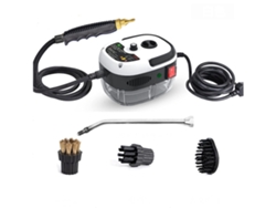 Limpiador a vapor multiusos Digitallab para eliminar manchas en el hogar y el coche (blanco)