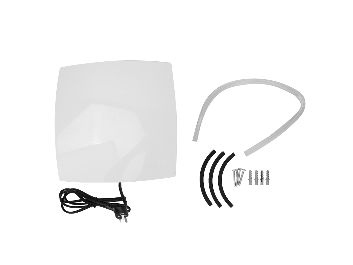 Ventilador de baño de 6 pulgadas, 118 cfm, 220 V, 25 W, 2350 rpm, 55 Pa.