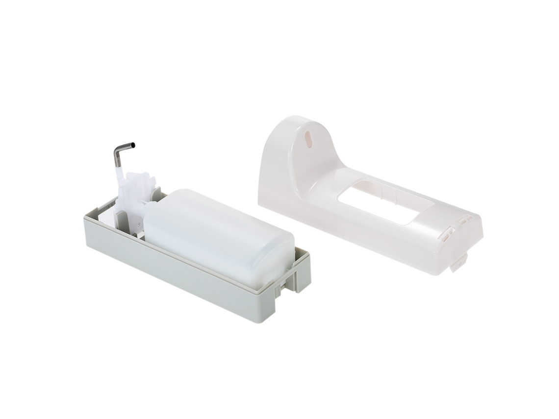 Dispensador De Jabón Mural Con Accionamiento Mediante Codo, 500 Ml, Abs, Para Jabón Líquido, Gel Y Champú.