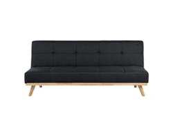 Sofá cama BELIANI Froya de Poliéster Negro 183x80x80