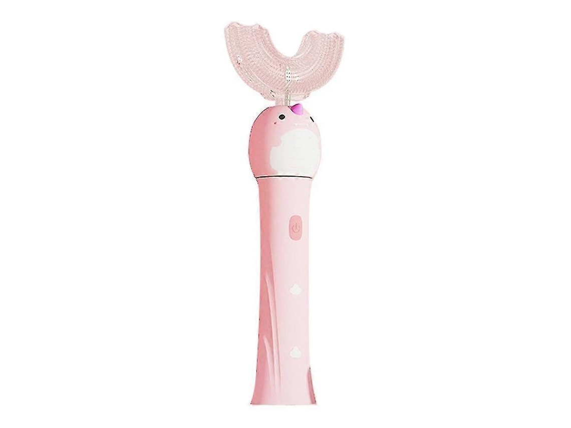 Cepillo de dientes eléctrico para niños y niñas, en forma de U, limpieza bucal de 360°, cepillo de dientes eléctrico manos libres, alta calidad.