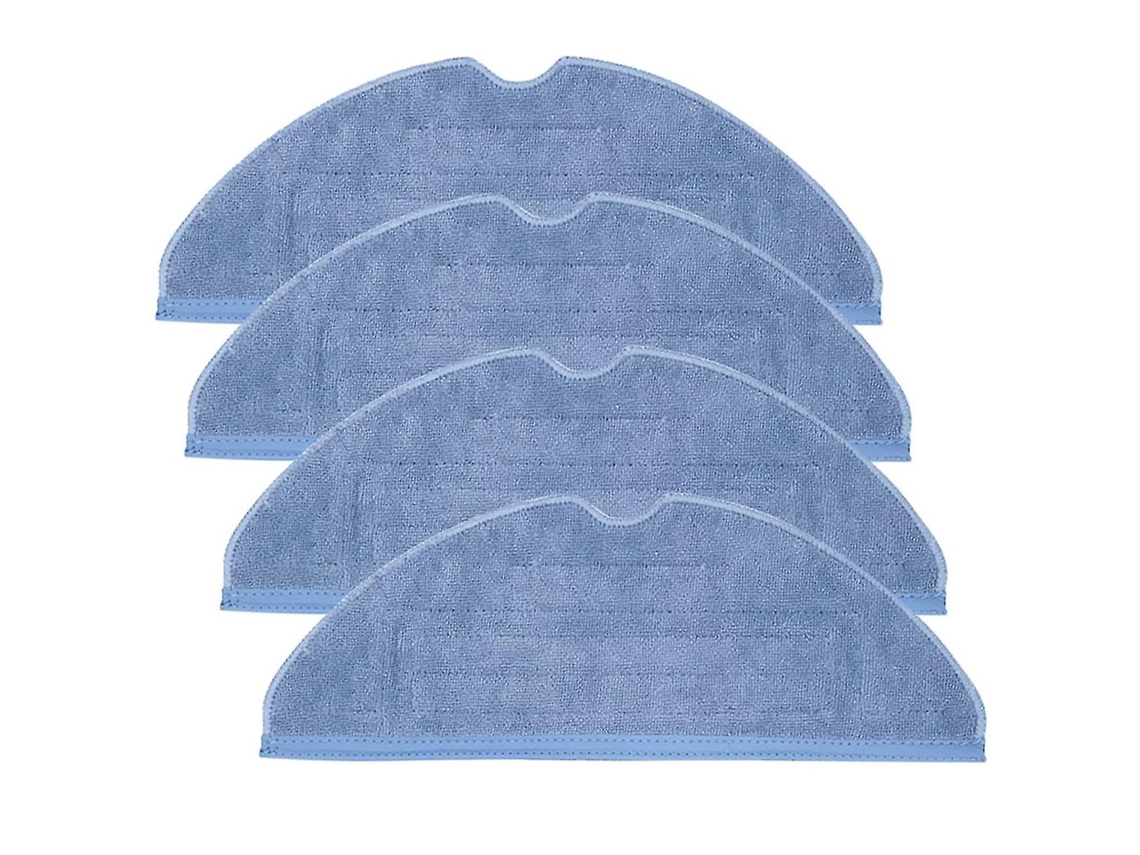 4 almohadillas de microfibra para fregona compatibles con Roborock T7, T7 Plus y S7.