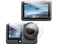 Protector De Pantalla Y Lente De Vidrio Templado Para Dji Osmo Action 6 (2 Unidades) Gertiz