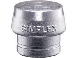 HALDER-3209.080-Boca de recambio metal blando plata Simplex Ø 80 mm