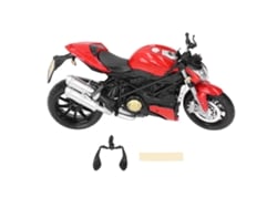 Modelo De Motocicleta De Aleación A Escala 1:12 Con Detalles Realistas - Juguete Y Colección Para Niños - Rojo