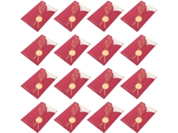 Conjunto De 20 Convites De Casamento Chineses Vermelhos Com Envelopes, Tradicionais Para Banquetes De,