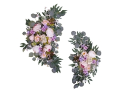Arco de boda artificial con flores artificiales