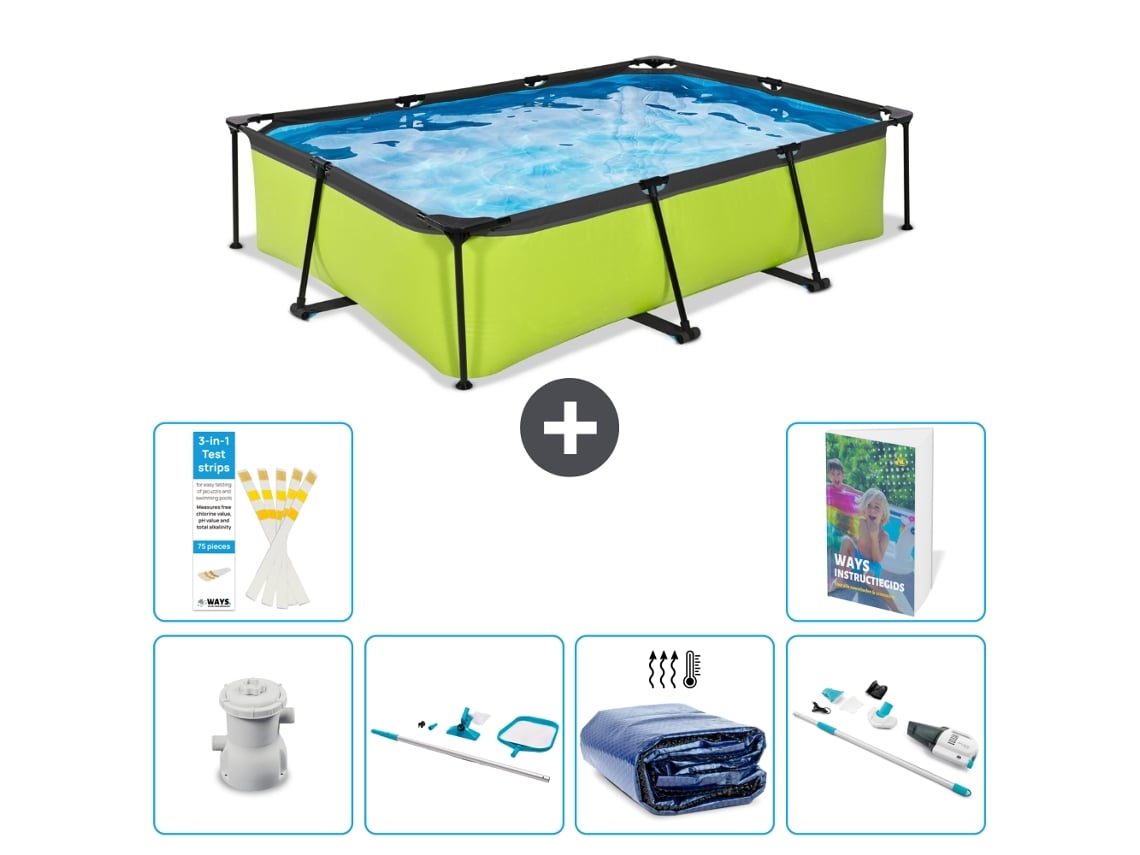 Exit-toys Piscina Exit Retangular - 300x200x65 Cm - 7-peças S323