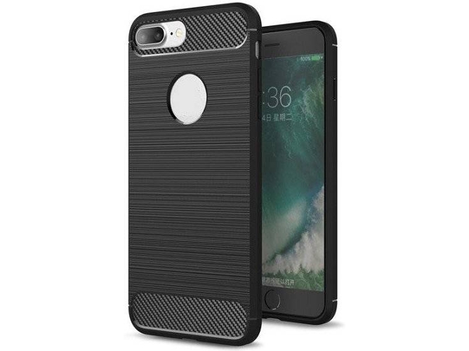 Funda iPhone 6 Plus, 6S Plus LMOBILE Carbono Negro