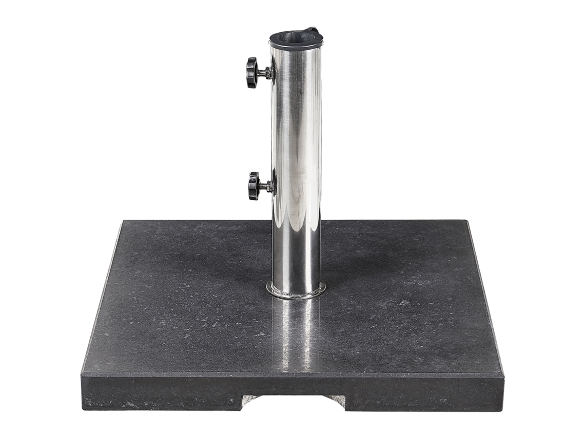 Base para sombrilla BELIANI Ceggia de Granito Negro 45x45x35
