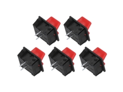 Juego De 5 Interruptores De Palanca Abs De 2 Pines Para Motores Diésel De 250 Vca (repuesto).