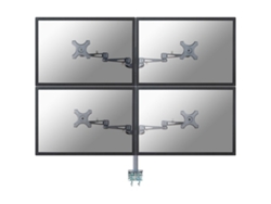 Soporte de Mesa NEWSTAR FPMA-D935D4 (Ajustable - 10'' a 27'' - Hasta 6 kg)