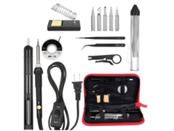 Kit De Soldador 14 En 1 Con Temperatura Ajustable, 60 W, Puntas Antiestáticas, Estuche Con Accesorios Electrónicos.