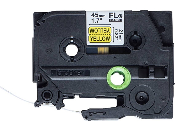 Cinta Laminada BROTHER FLE6511 Negro sobre Amarillo