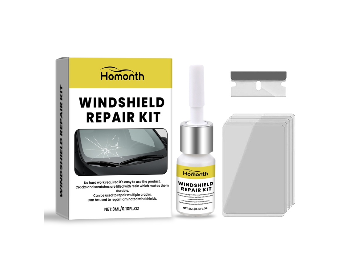 Kit de reparación de parabrisas para coche, 3 piezas