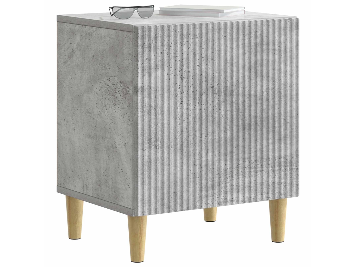 Maison Exclusive - Armario De Noche 2 Pcs Gris Hormigón 43 X 34,5 X 50 Cm