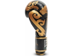 Guantes de boxeo LEONE muay thai 12 oz (12 oz - Negro)