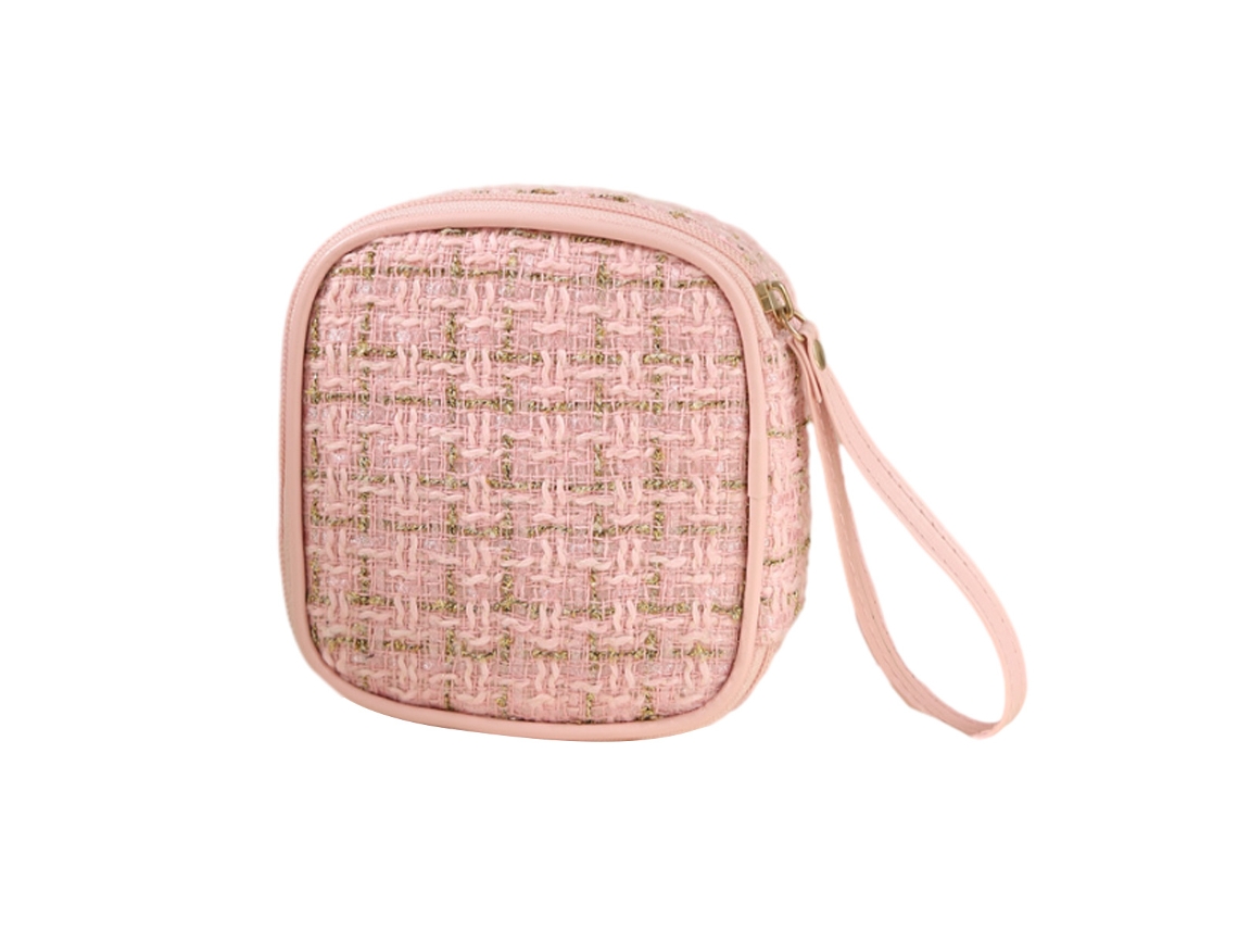 Mini bolso de maquillaje, almacenamiento de almohadillas, pequeño y portátil KOFIHETY