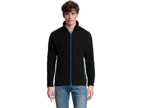 Chaqueta SOLS Nova Men Negro / Aqua Hombre (XXL)
