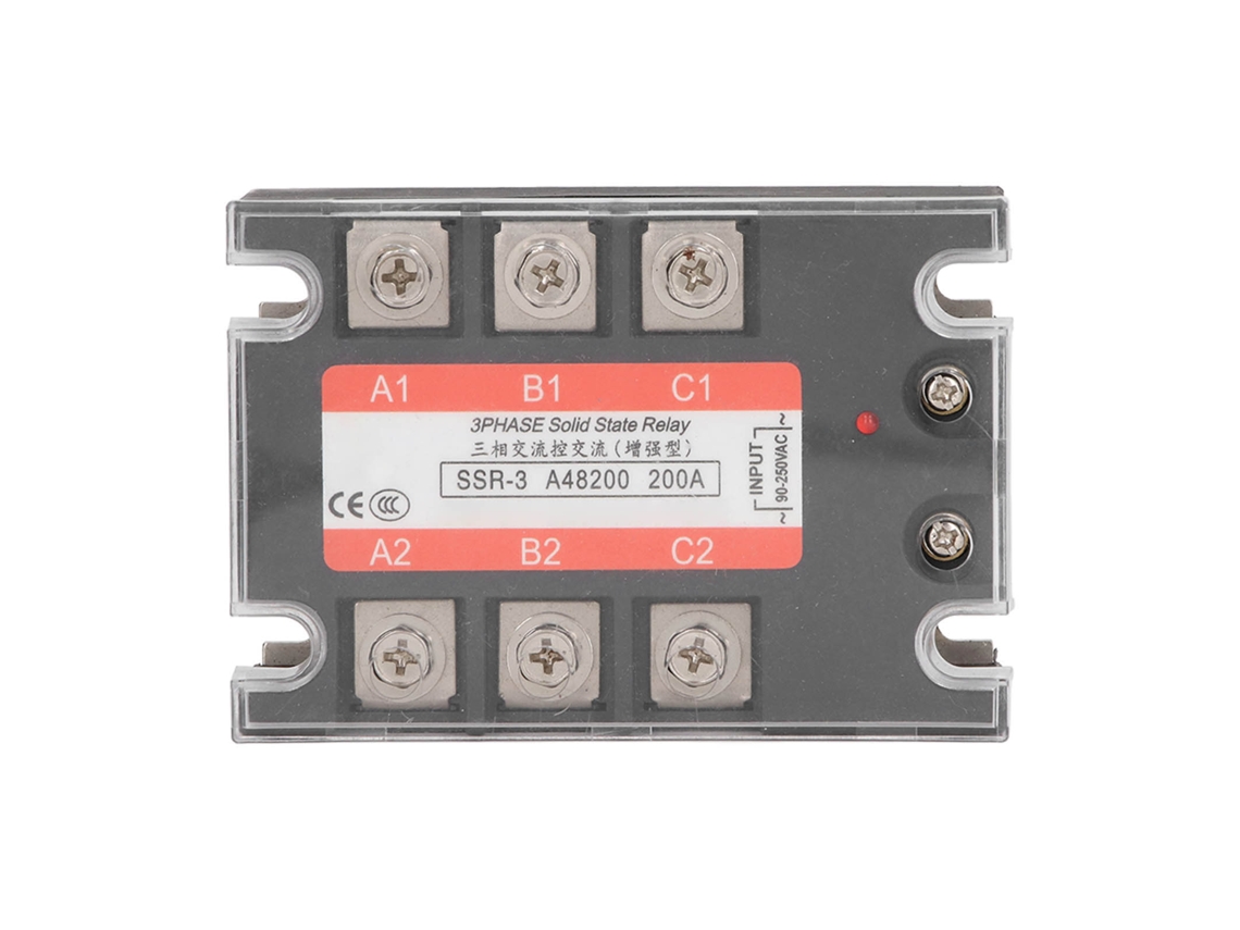 Regulador Ssr De 3 Fases Relé De Estado Sólido 200a Ac A Ac 480v Para Máquinas Cnc Y Empaquetadoras