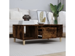 Mesa de Centro de Apoyo 90X50X36,5 Cm Derivados Madera Roble Ahumado