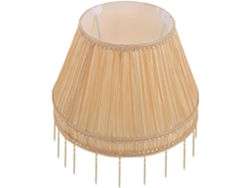 Versátil, Tejido Amarillo Vintage, Resistente Y A Prueba De Polvo, Compatible Con Bombillas E27, Protección Ocular.