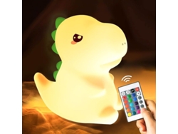 Luz Nocturna Infantil Con Un Bonito Diseño De Dinosaurio, Ideal Para La Habitación De Los Niños, Portátil Con Batería Recargable, Color B - Helado.