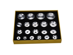 Herramientas De Reparación Para Relojeros: Matrices Redondas De Aluminio Para Cierre De Fondo De Reloj (20 Piezas)