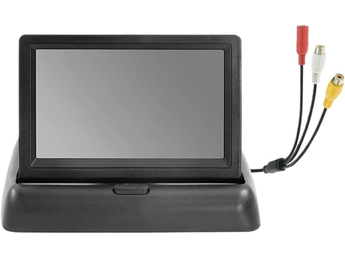 Monitor Plegable Para Coche Con Entrada De Vídeo Para Cámara Bidireccional