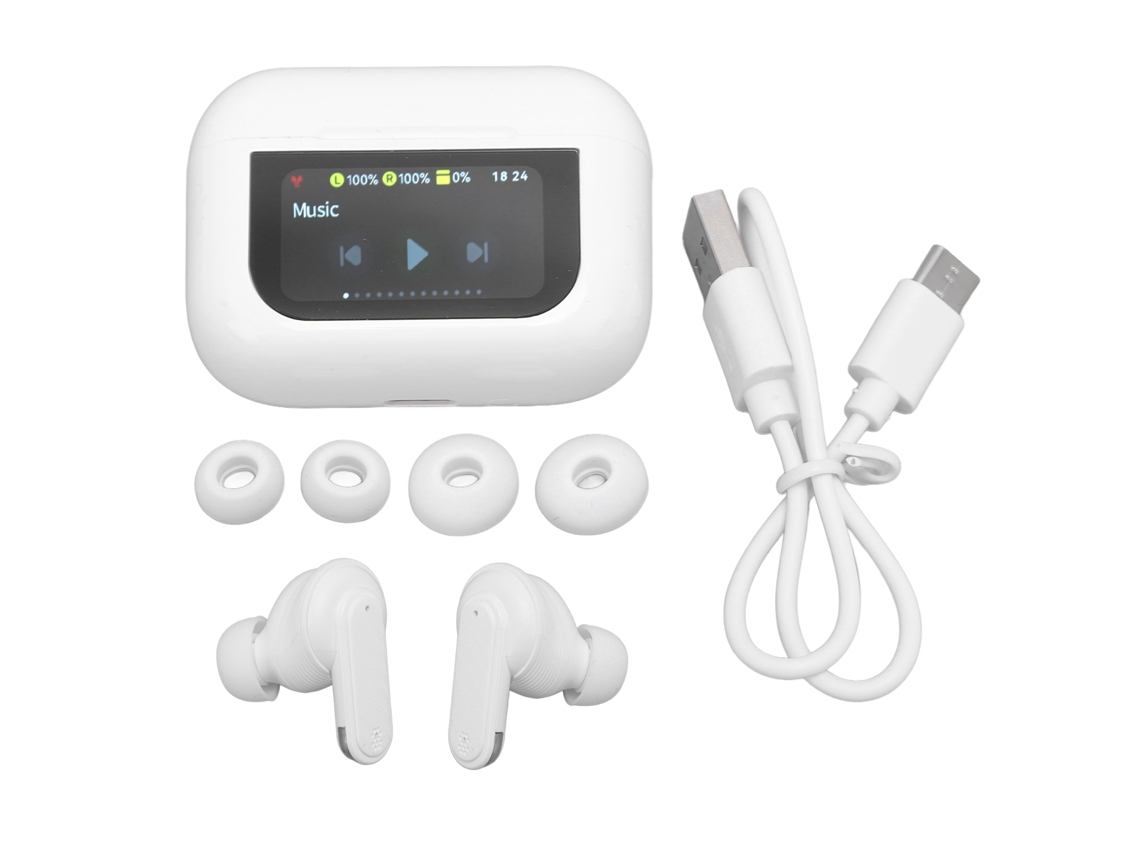 Auriculares Traductores De Idiomas, 144 Idiomas, Bluetooth 5.4 Inalámbrico, Traducción En Tiempo Real Con Aplicación, Color Blanco.