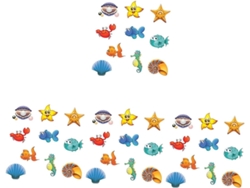 4 Juegos De Pegatinas Antideslizantes Con Motivos De Animales Marinos Para