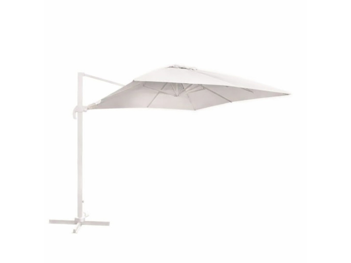 DUDECOR Parasol De Aluminio 300x300 Blanco