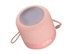 Altavoz Bluetooth con revestimiento de tela, 5 W, resistencia al agua IP5, estéreo HiFi rosa, PAPRIKA