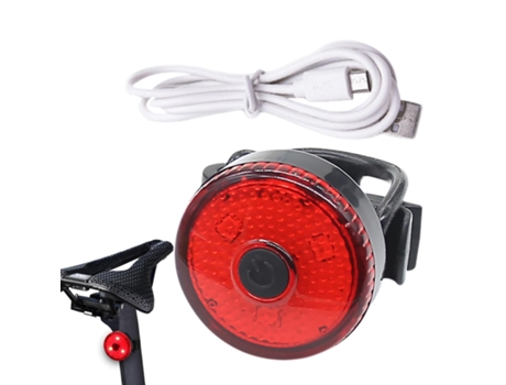 Luces traseras para bicicleta - Luz de freno adecuada para bicicleta con 15 modos de luz | Luz de bicicleta recargable impermeable tipo C | Luz tra...