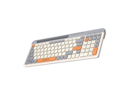 Teclado Mecánico Inalámbrico K100 2.4g Con 100 Teclas Modo Dual Bt Recargable Ultra Delgado Con Soporte Para Teléfono