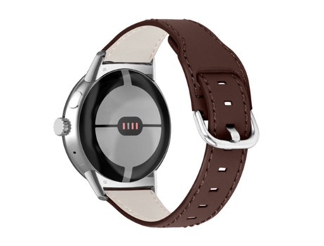 Correa de piel auténtica para Google Pixel Watch - chocolate