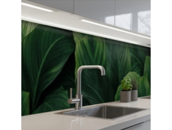 Salpicaderos De Cocina Naturaleza - Tropical - Hojas - Verde 500x80 Cm