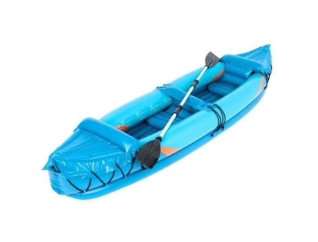 Kayak inflable de 2 salas - Suporio - Robusto y cómodo 325 x 91 x 46 cm Azul y blanco TRENDYFLAIR