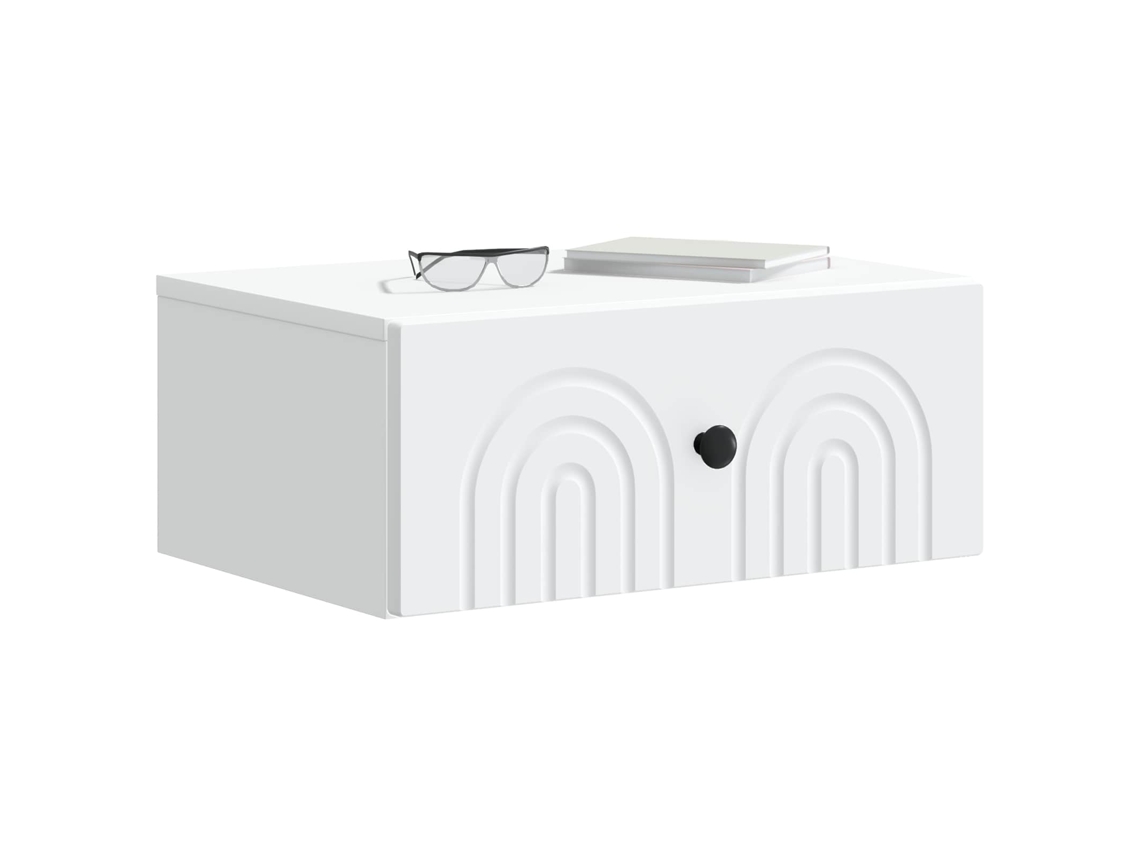 Maison Exclusive - Mesita De Noche De Pared Con Cajón 2 Pcs 49 X 34,5 X 20 Cm