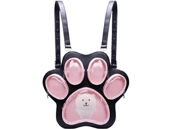 Mochila escolar para niñas | Mochila escolar infantil con diseño de huella de gato, mochila grande y mochila Gokoco