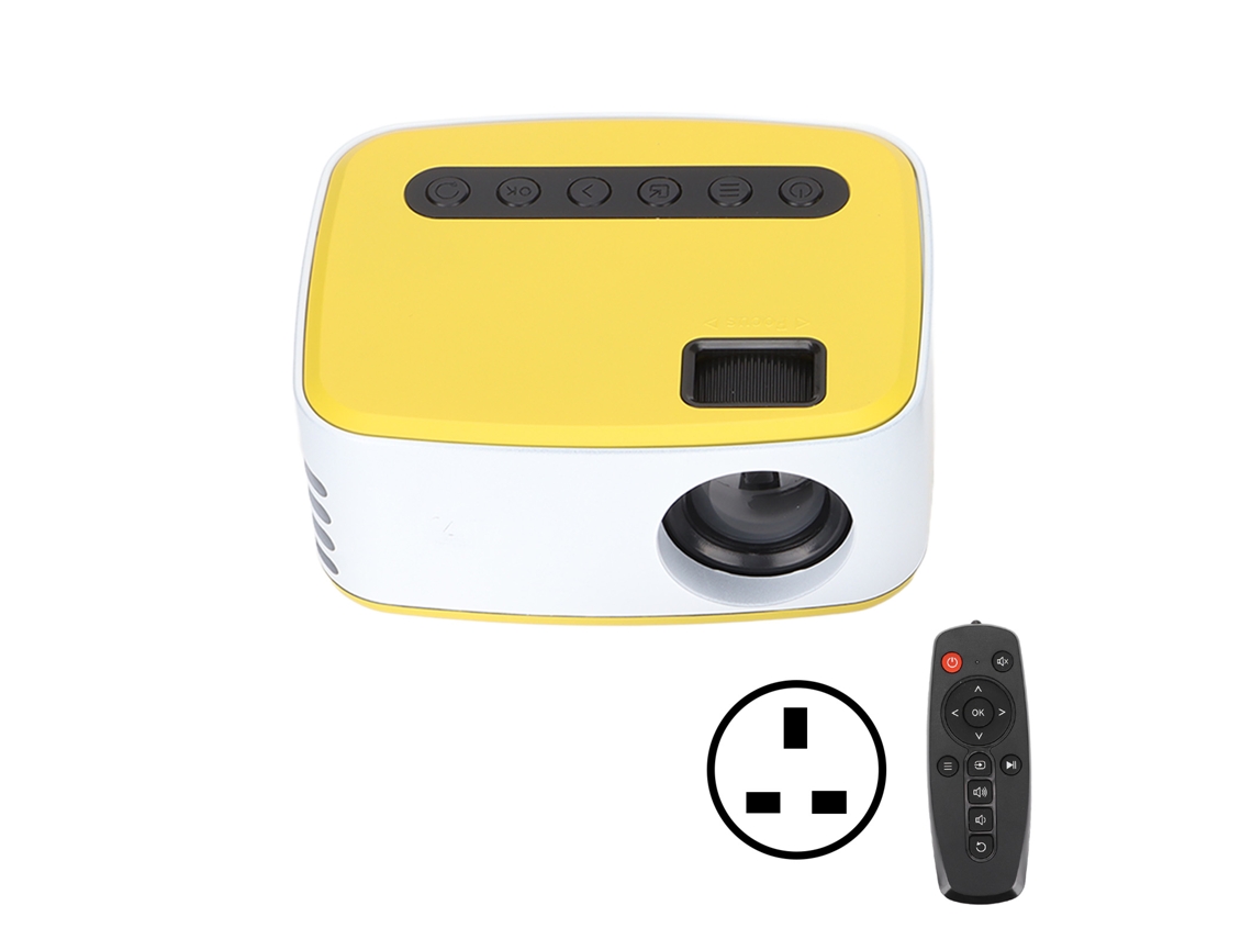 Miniproyector Con Control Remoto, Alta Definición 1080p, Portátil Con Altavoces Integrados Para Películas En Casa, Wifi.