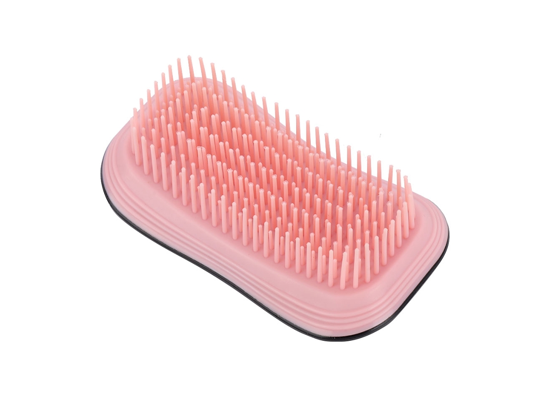 Pincel De Peine Para Alisar El Cabello Con Masaje Electroplado Herramienta De Estilismo Portátil Negro