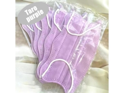 50 protectores bucales desechables en forma de V, envasados individualmente, con diseño de mariposa ondulada.