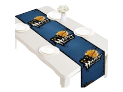2026-30740-mantel De Mesa Halloween Decoración De Mesa Lunático Hecho De Poliéster Duradero Lavable