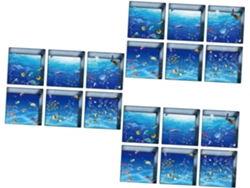 Juego de 18 pegatinas antideslizantes e impermeables para decorar paredes y baños. Slowmoose