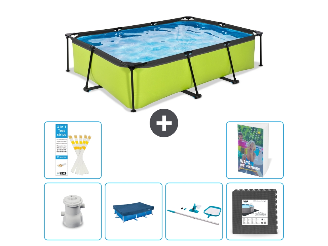 Exit-toys Piscina Exit Retangular - 300x200x65 Cm - 7-peças S337