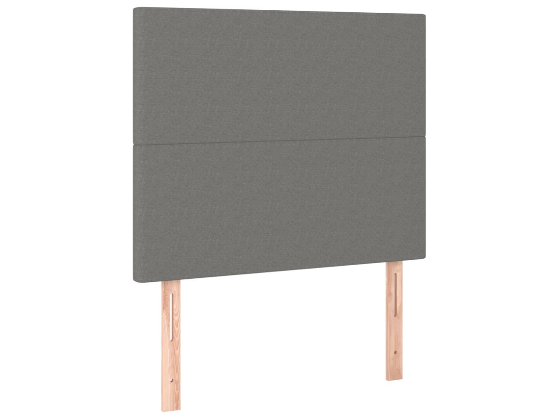 Cabecero gris oscuro 80x5x118/128 cm Tejido exclusivo Maison