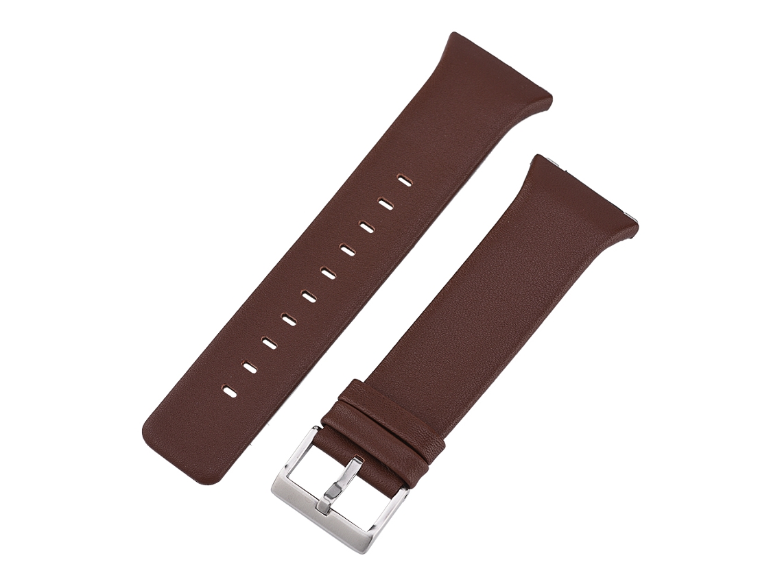 Correa de cuero para reloj (repuesto para Fitbit Ionic, marrón S)