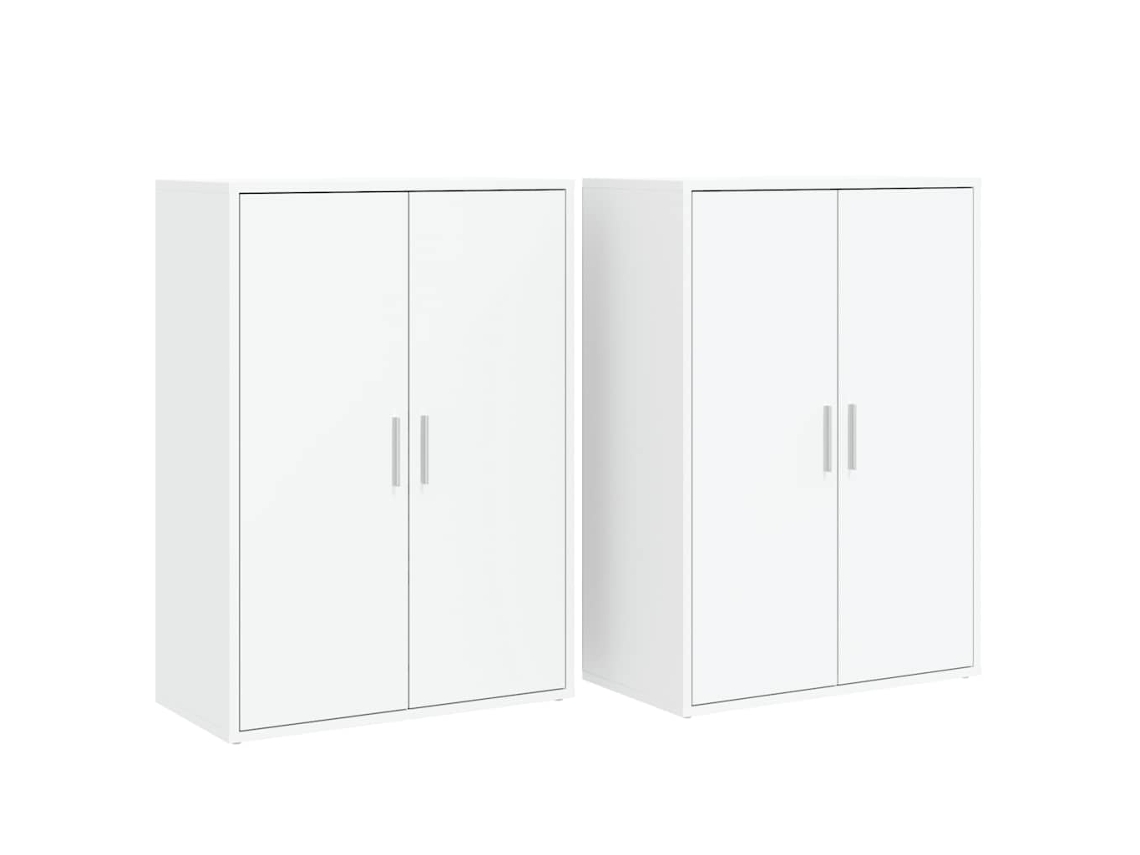 Aparador Conjunto de 2 Piezas Derivados de Madera Blanca MAISON EXCLUSIVE (60x31x84 cm)